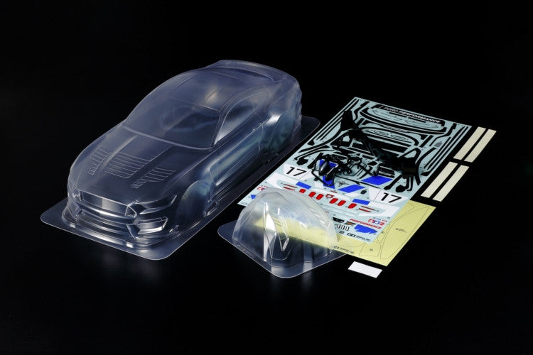 Clear Body shell for Mustang 1/10 Scale GT4 - Tamiya