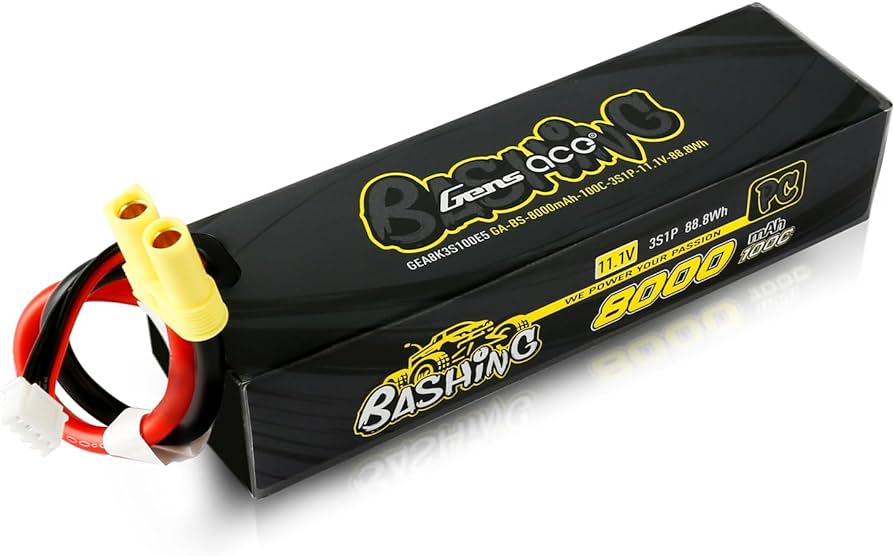 3 Cell 11.1V Gen Ace 8000mah 100c Lipo Battery