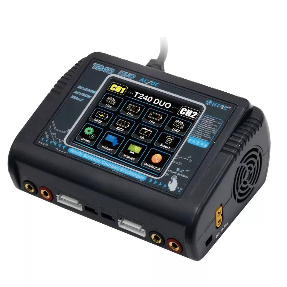 HTRC T240 Duo RC Charger AC 150W DC 240W Touch Screen