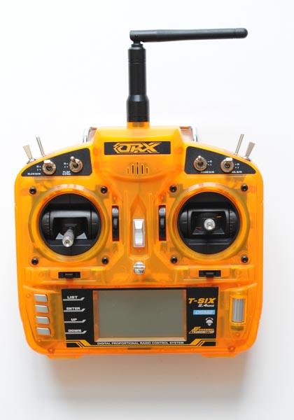 T-SIX Orange 6 Channel  Transmitter - DSM2 - Mode 2