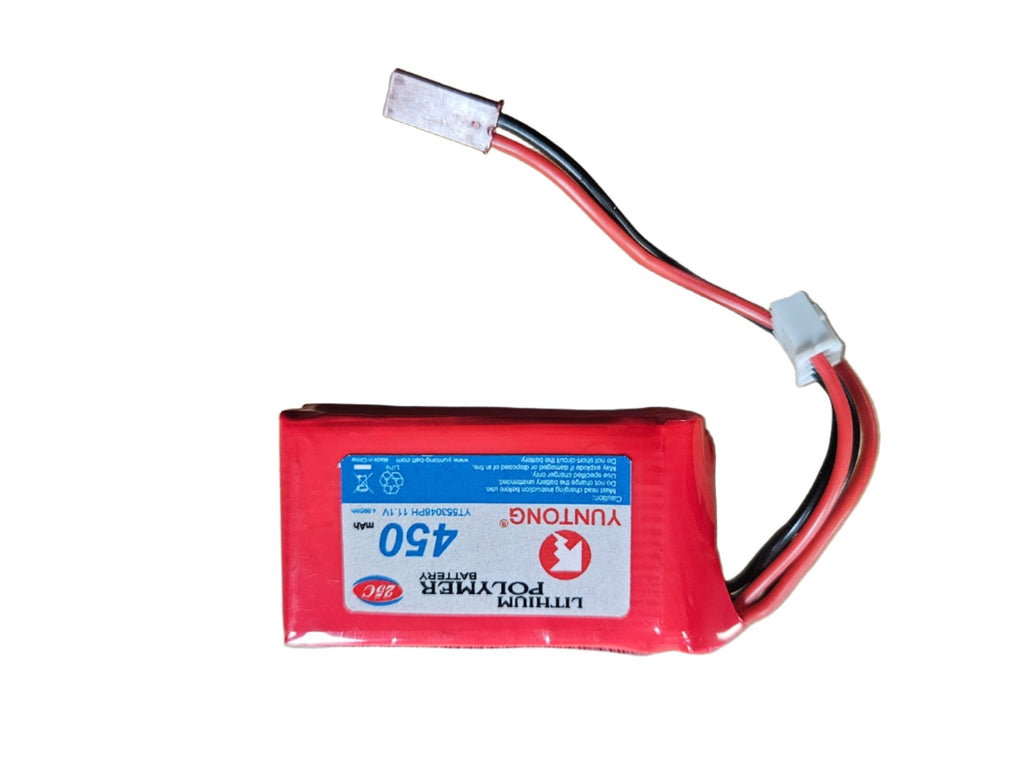 3 Cell 11.1V Yuntong 450mah 25C Lipo Battery