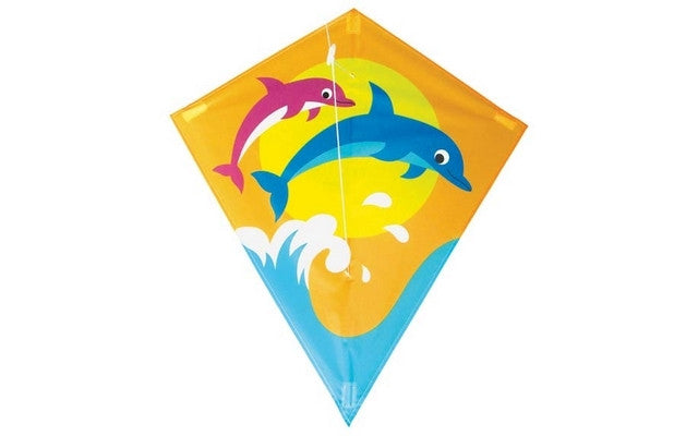 Diamond Kite Single Line Dolphin 60x70cm