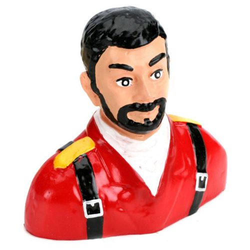 1/5 Pilot Civilian With Beard (Red)- Hanger 9