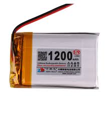 1 Cell 3.7V 1200mah Lipo Battery