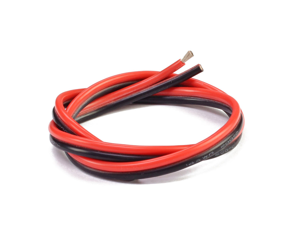 Silicone 18# wire Red/black